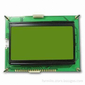 Graphic LCD Module with 128 x 64 Pixels Resolution and YG LED Backlight